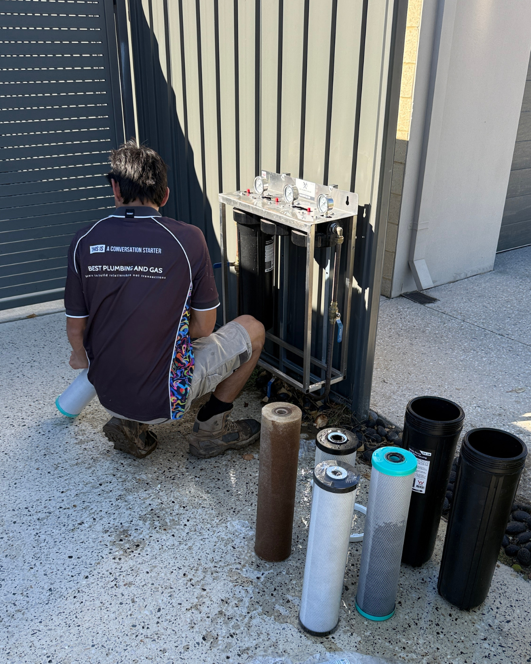 water filtration Perth — under-bench filter installation by Best Plumbing and Gas